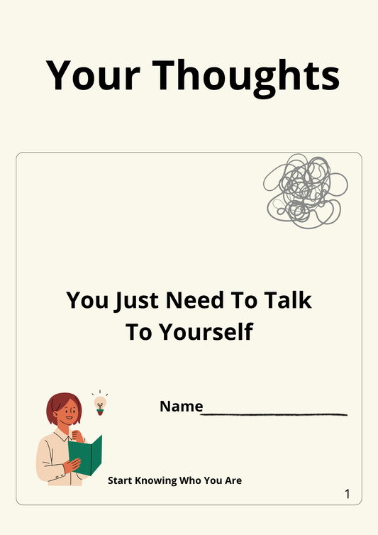 Digital Guided Journal  – Self Discovery and Goal Setting –  Personal Growth PDF